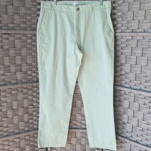 SPOKE Sharps Chinos Pastel Mint Green Build C Slim Fit Pants Mens Sz 34 *READ